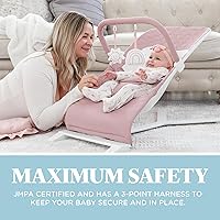 Vista 5 de Mecedora portátil para bebé Baby Delight Alpine Deluxe Para bebés 0-6 meses Tela 100 % de algodón orgánico certificado por la Norma Mundial
