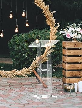 Acrylic Podium Stand Transparent(Clear)