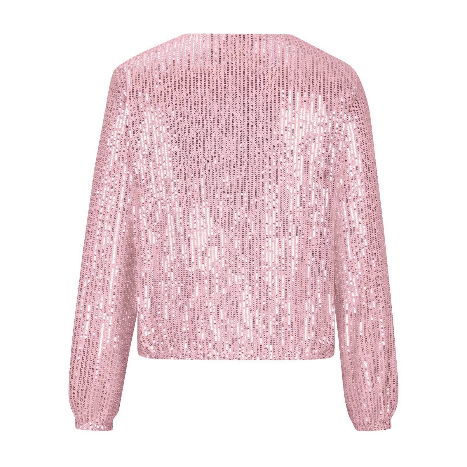 Veste Paillettes Femme Ete Legere Vestes Sequins Bomber à Paillettes Fermeture éclair Blouson Paillette Sparkly Blouson Brillante Scintillante Paillette Cardigan Haut Tops Bolero Chic et Elegant