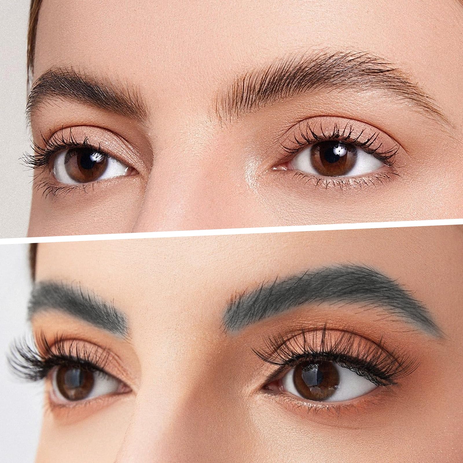 Gel per sopracciglia, gel per sopracciglia, impermeabile, 3 x 10 g, nero, grigio, marrone, 24 ore per modellare le sopracciglia a lunga durata