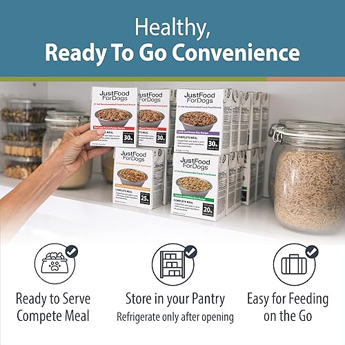 Miniatura 5 de JustFoodForDogs Pantry Fresh Dog Food carne de res de grado humano pollo paquete variado paquete de 4