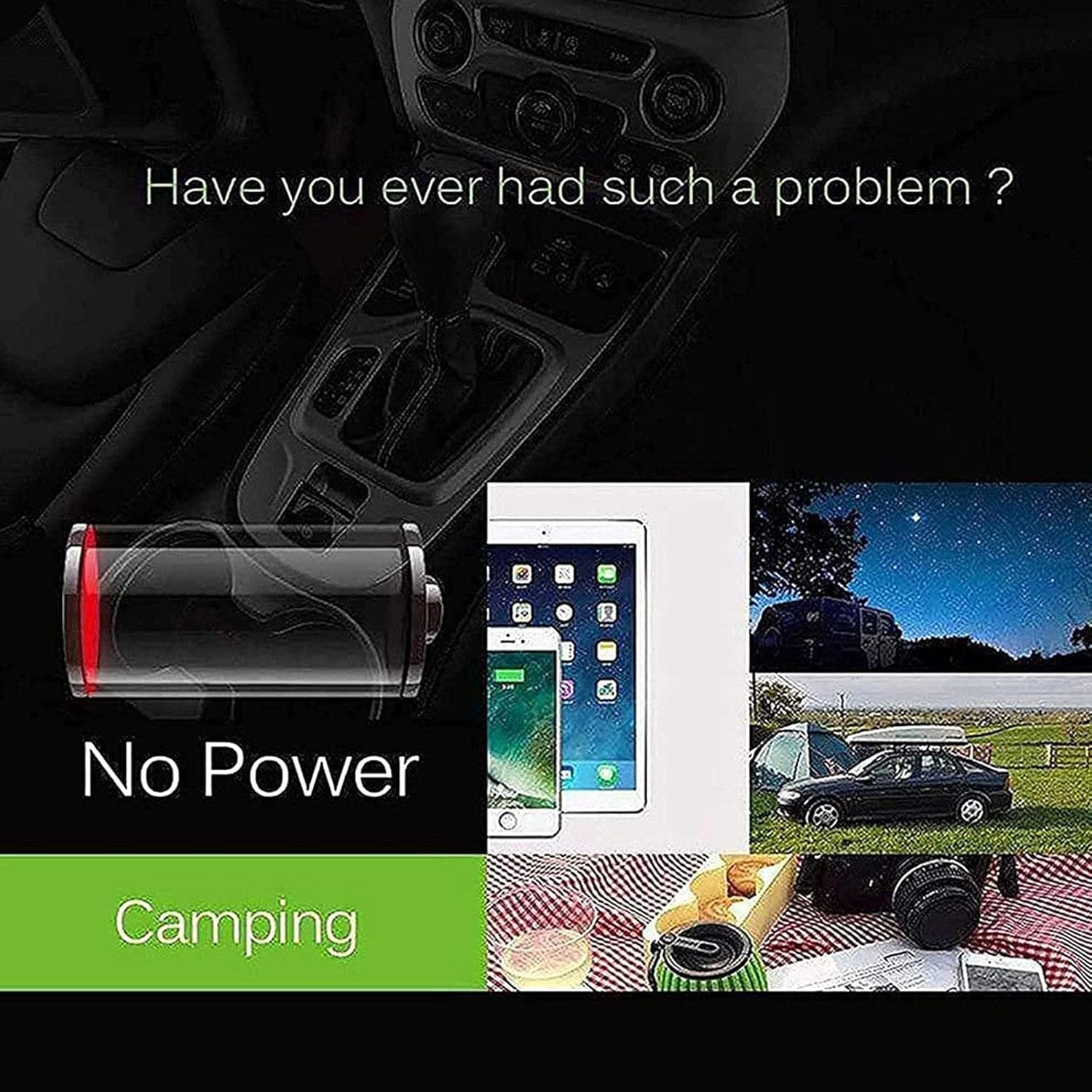 High-Power DC to AC Inverter with LCD Display and AC Outlets for Solar Systems, Cars, Trucks, Boats, and RVs