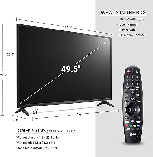 Miniatura 3 de LG Serie UN73 50 pulgadas Alexa integrado, 4K UHD IPS Smart TV, Bluetooth Surround Ready, Apple Airplay 2, webOS con control remoto mágico