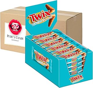 Twix Salted Caramel (30 x 46 g) Schokoriegel mit Kaubonbon Geschenk von Pere's Candy
