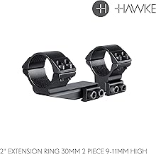 EXTENSION RING MOUNTS 22123 9-11mm, 30mm Diameter, 2 Inch Extension