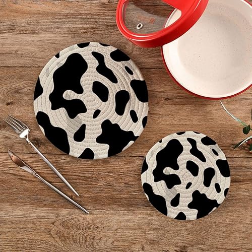 Miniatura 9 de Salvamanteles talavera mexicanos para ollas y sartenes y soportes para ollas, 2 unidades, tapetes redondos de cuerda de algodón, almohadillas