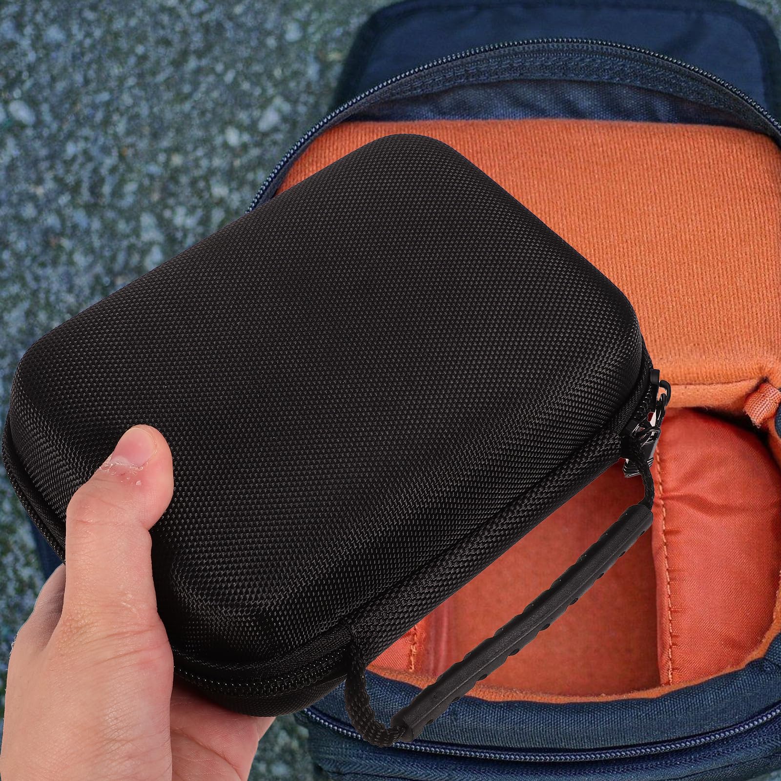 Toddmomy Bolsa Digital DIY de EVA y Oxford, Negra, Compartimentos
