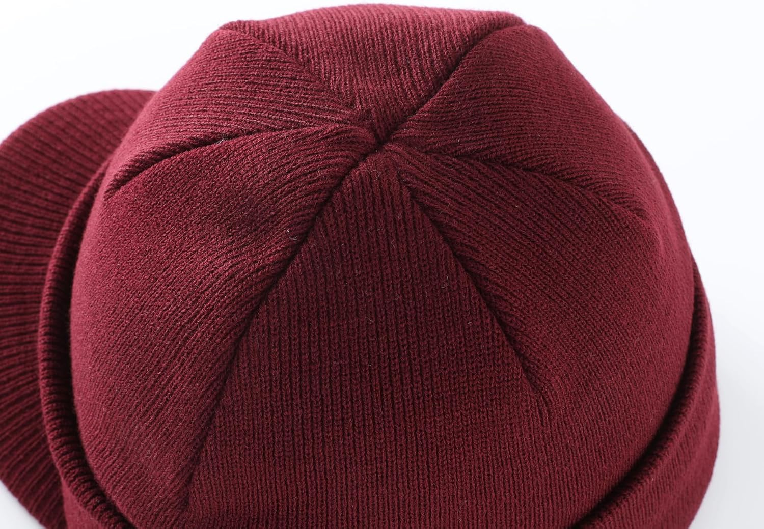 Home Prefer Men's Winter Beanie Hat with Brim Warm Double Knit Cuff Beanie Cap Watch Radar Hat - Image 5