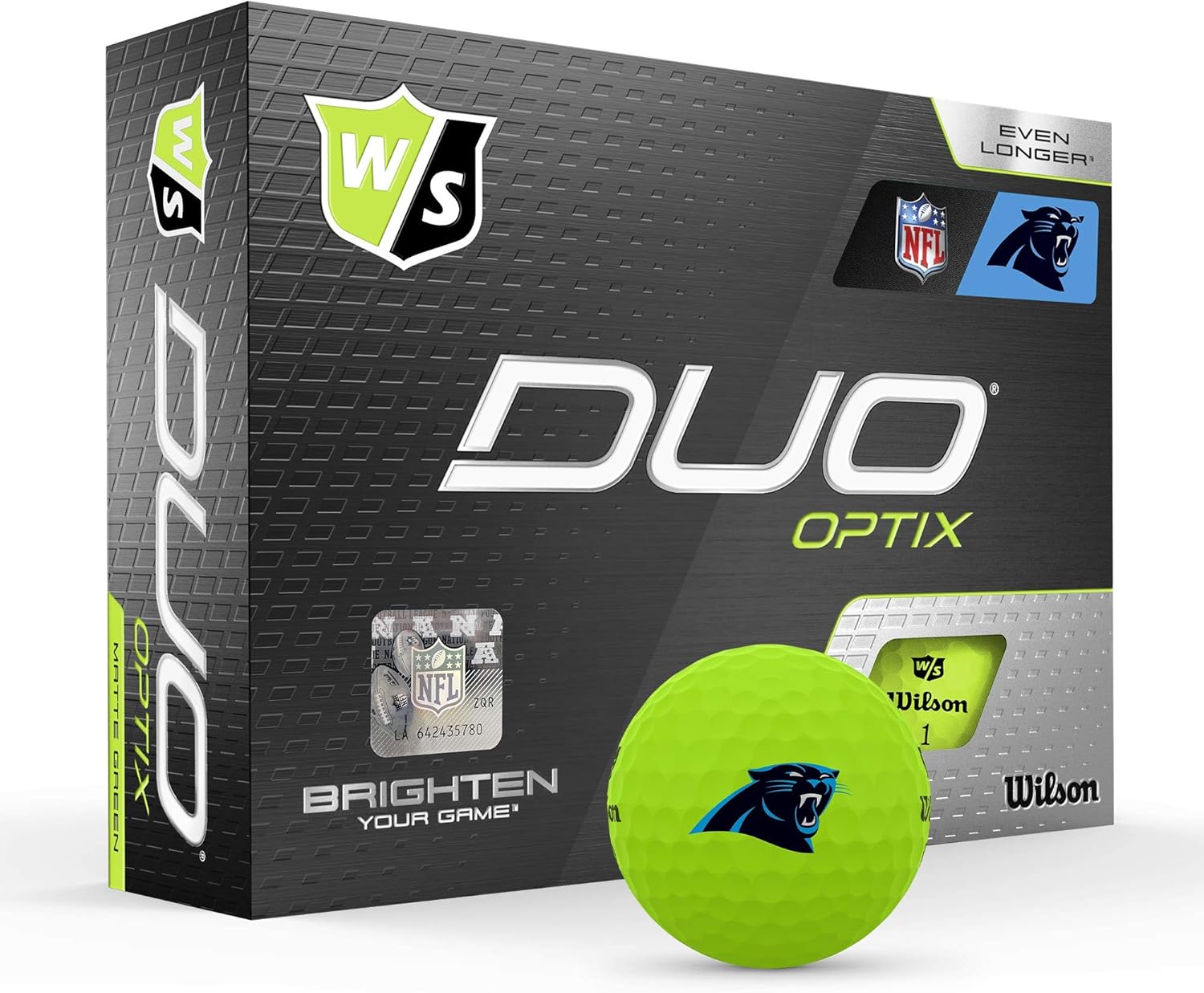 WILSON Duo Soft NFL Golf Balls (1 Dozen)-Carolina,Green : Sports & Outdoors