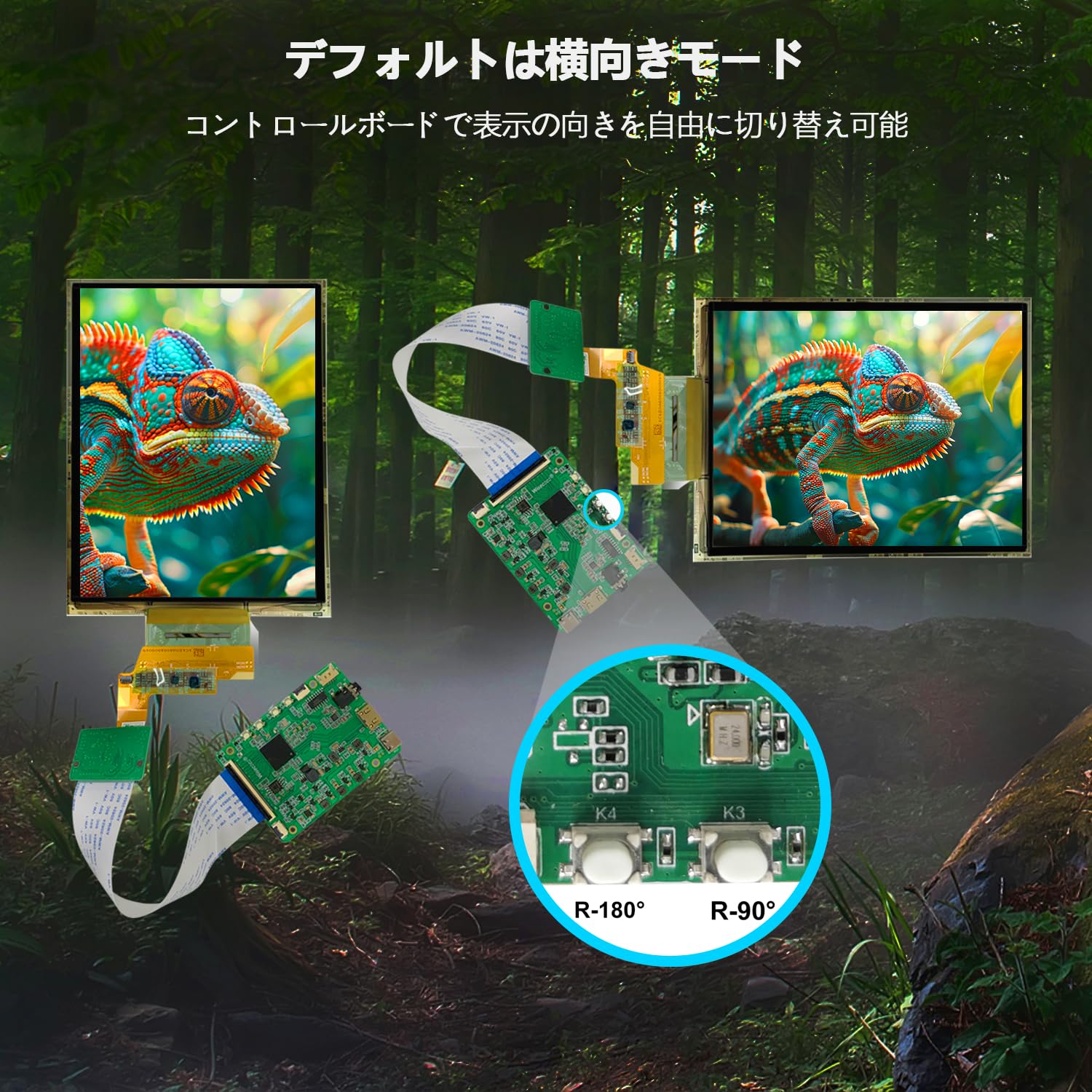 Amazon.co.jp: wisecoco 7.8 インチ AMOLEDフレキシブルディスプレイ