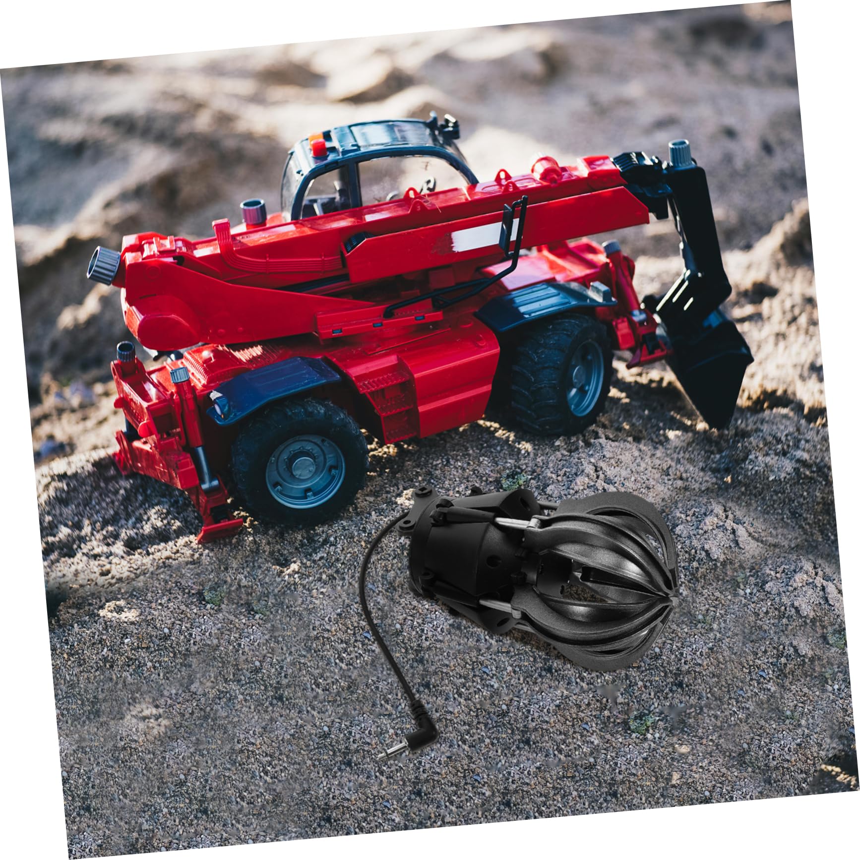 Accesorio de Pinza para Excavadora de Juguete Material Plástico Resistente y Accionamiento Eléctrico, Repuesto Adecuado para Vehículos de Construcción RC en Minería