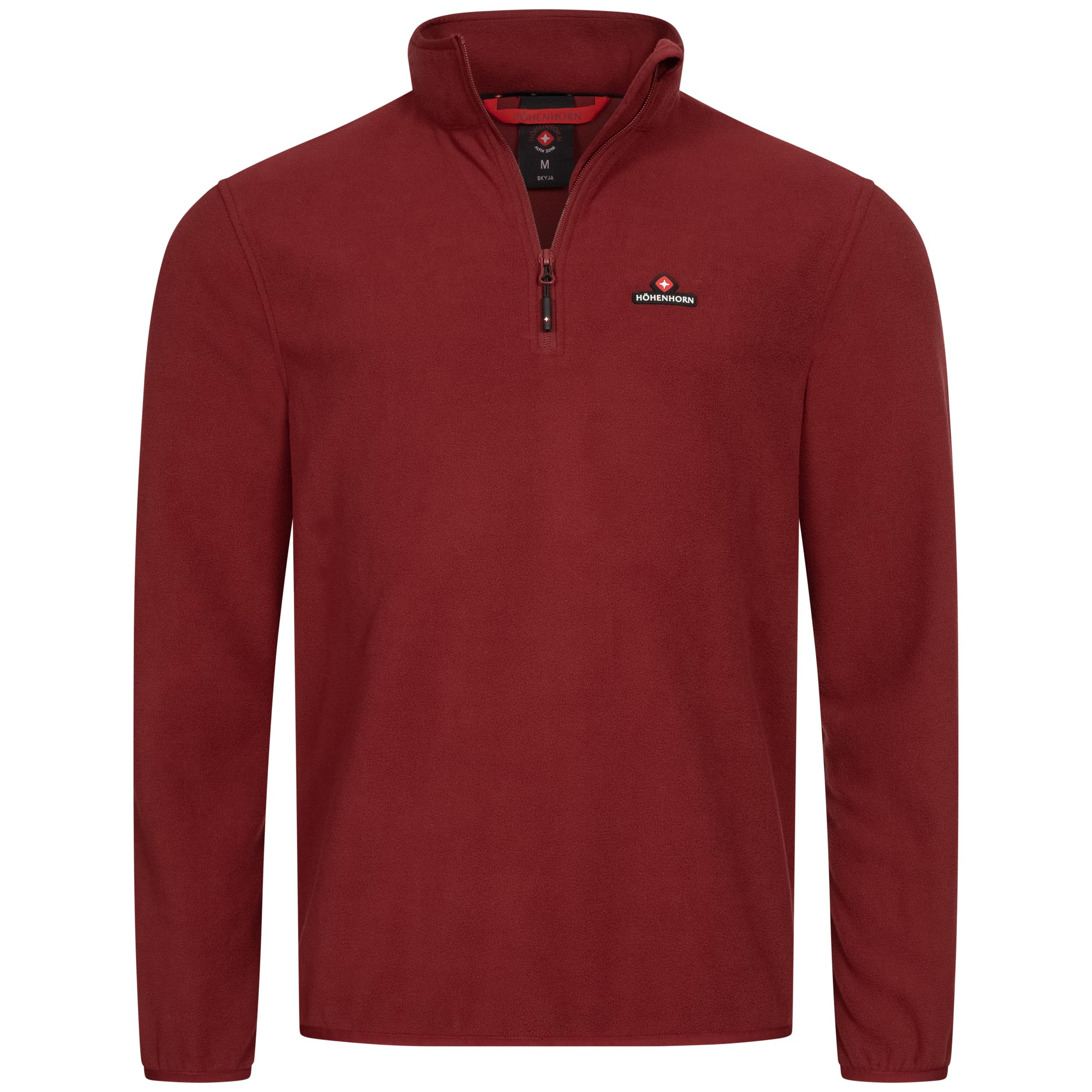 Höhenhorn Men's Red Skyja Half Zip Fleece Pullover, M