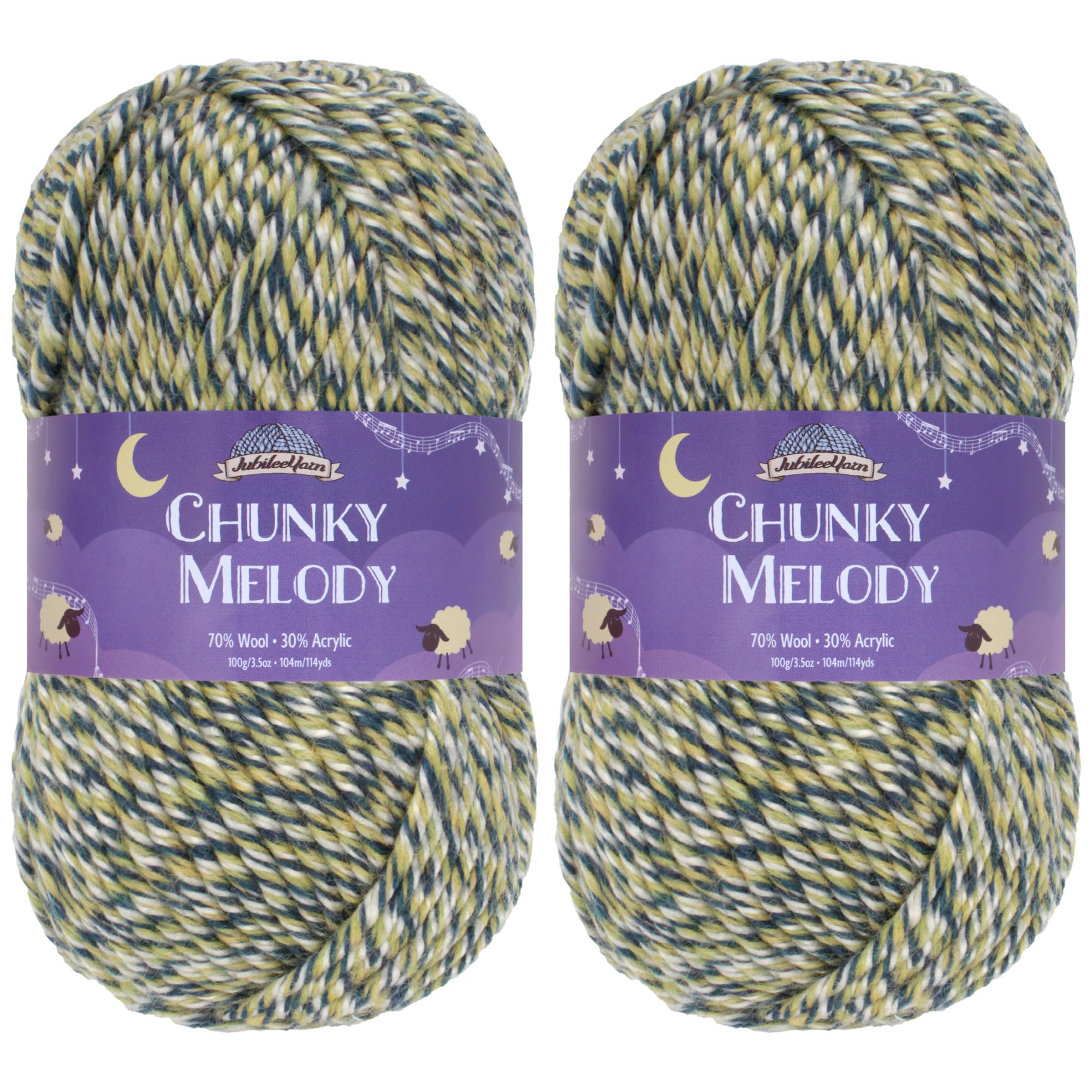 Fil de laine Chunky Melody Lake Front pelote bulky pour crochet et tricot