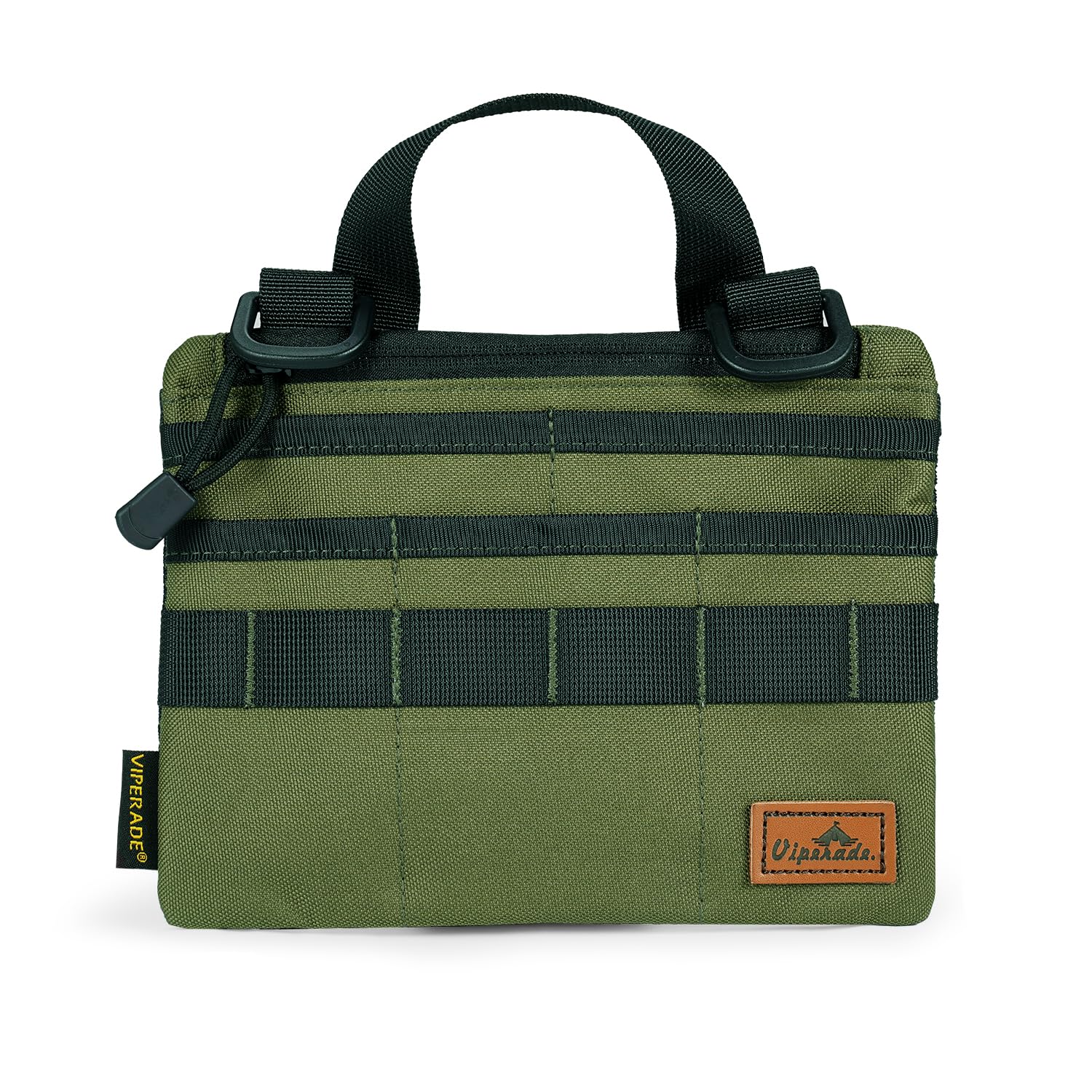 VIPERADE VE5 Slim EDC Pouch with 7 Pockets, Mens Pocket Organizer Multitool Pouch, Mini Crossbody Messenger Bag (No Strap)