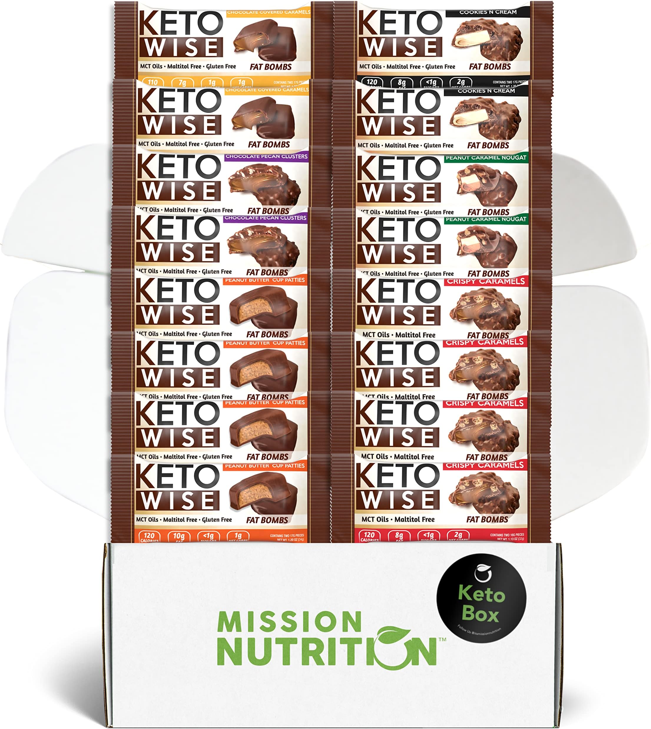 No Sugar Keto Cups, Dark Chocolate Fudge Brownie, 60 Cups - Diabetic