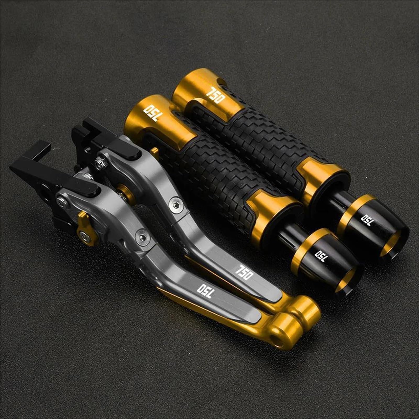 Tgvselpj Yellow 1 Motorcycle Part Motorcycle Handle Bar Extendable Folding Brake Clutch Lever Handlebar For Suzuki Gsxr750 Gsx R750 Gsx-R750 1989-1995(Yellow 1)