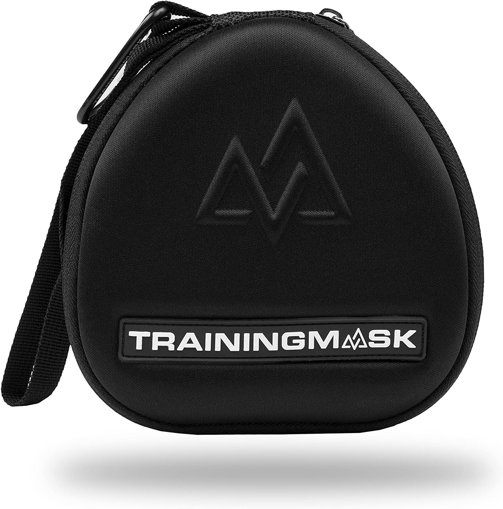 Hard Carry Case with Quick Zip Pouch - Internal Soft webbing for Any Workout Mask, Cardio and Endurance Mask, Fitness Mask, Breathing Resistance Mask, Running Mask … (Black)