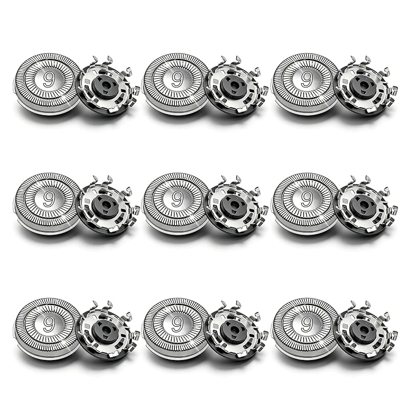 Newbulu 9 cabeças de reposição SH90 para Philips Norelco Series 9000 e 8000