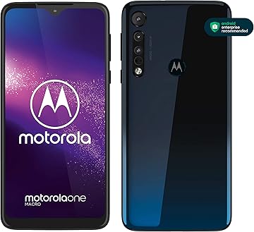 Motorola one Macro 15 8 cm 6 2 4 GB 64 GB Hybrid Dual SIM Blue 4000 mAh one One Macro 15 8 cm 6 2 4 GB 64 GB 13 MP Android 9 0 Blue
