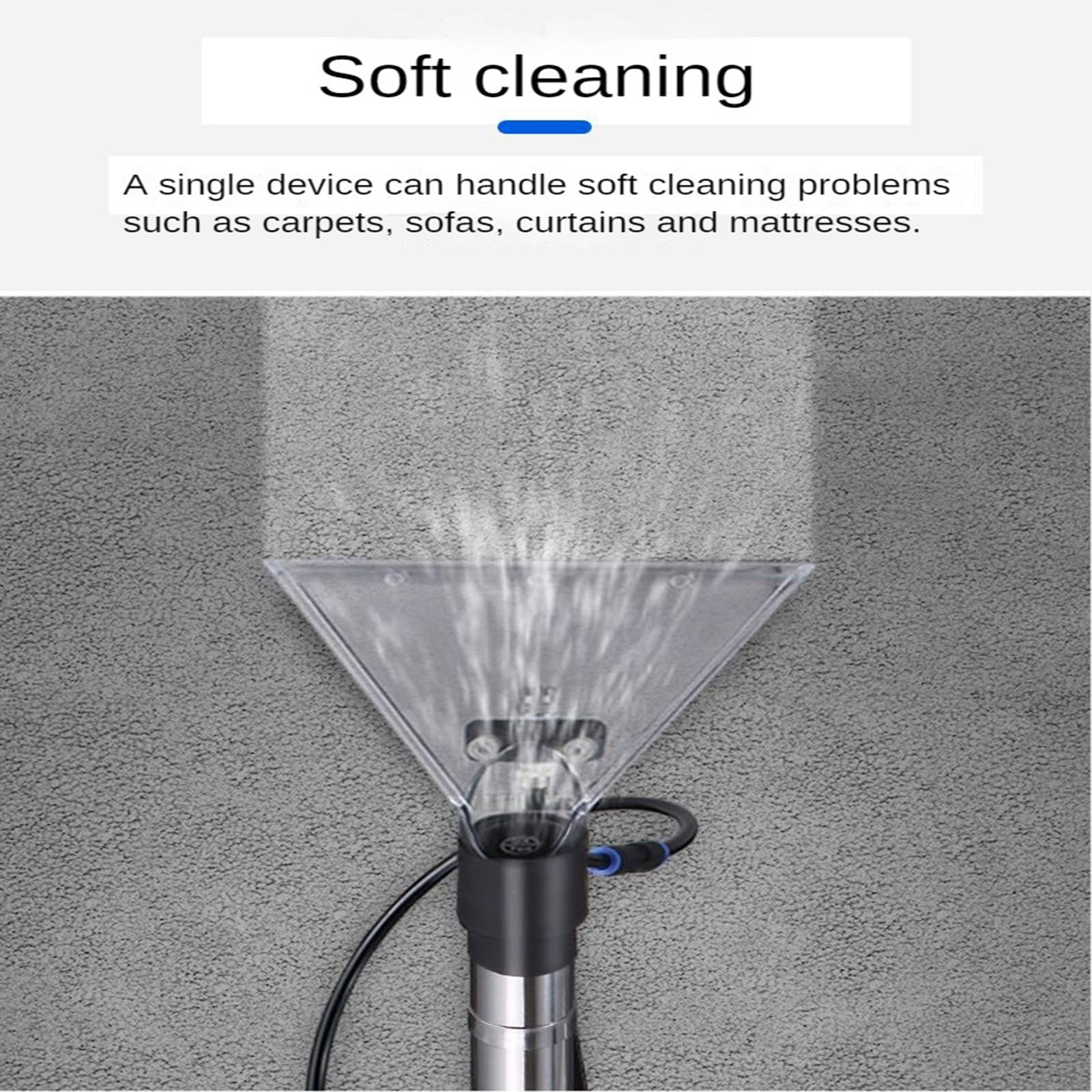 Macchina per la Pulizia Multifunzionale per la Pulizia a Vapore con Estrazione Domestica Spray per la Pulizia dei tappeti all-in-One
