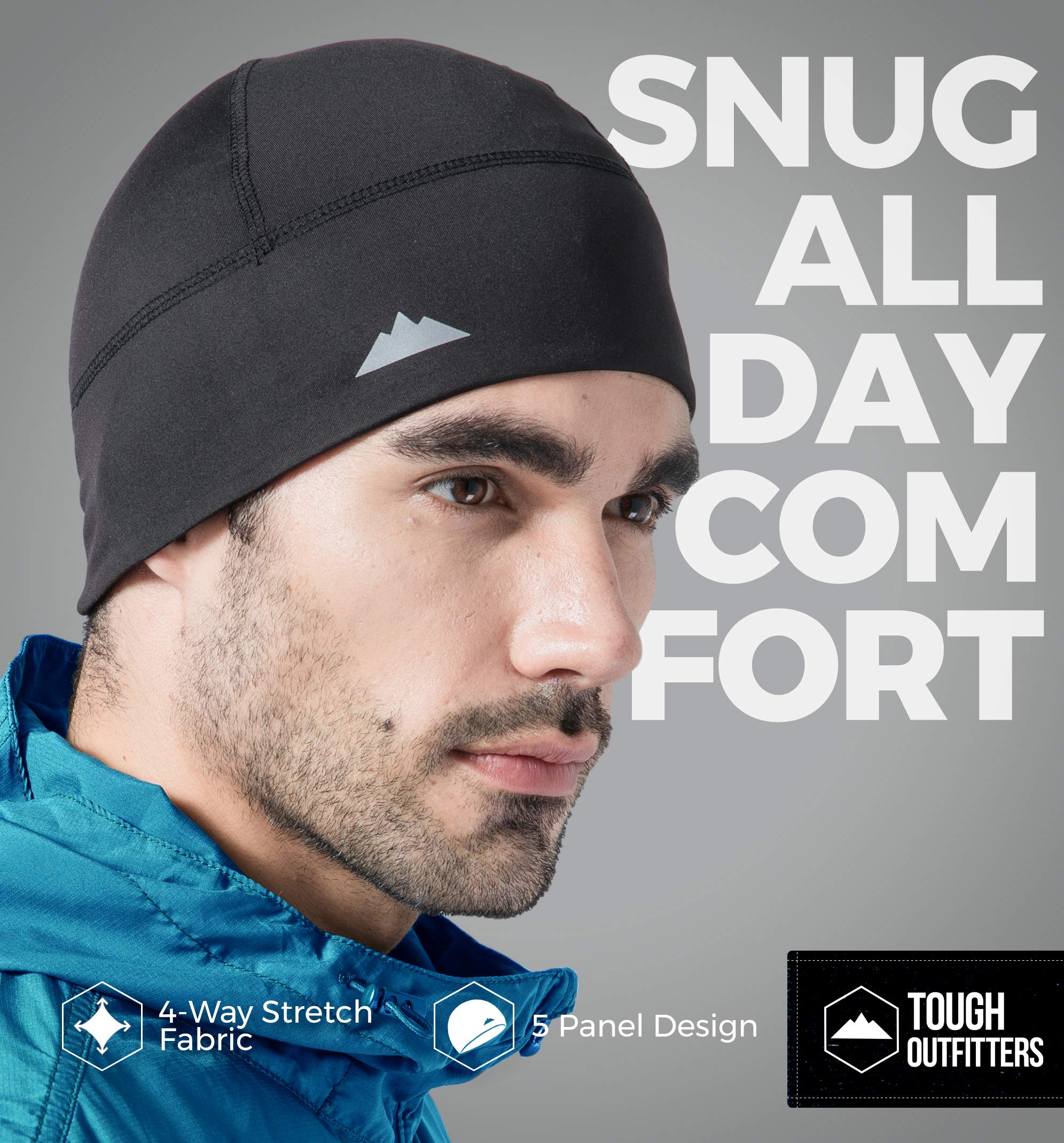 Skull Cap Helmet Liner Running Beanie Winter Thermal Under Helmet