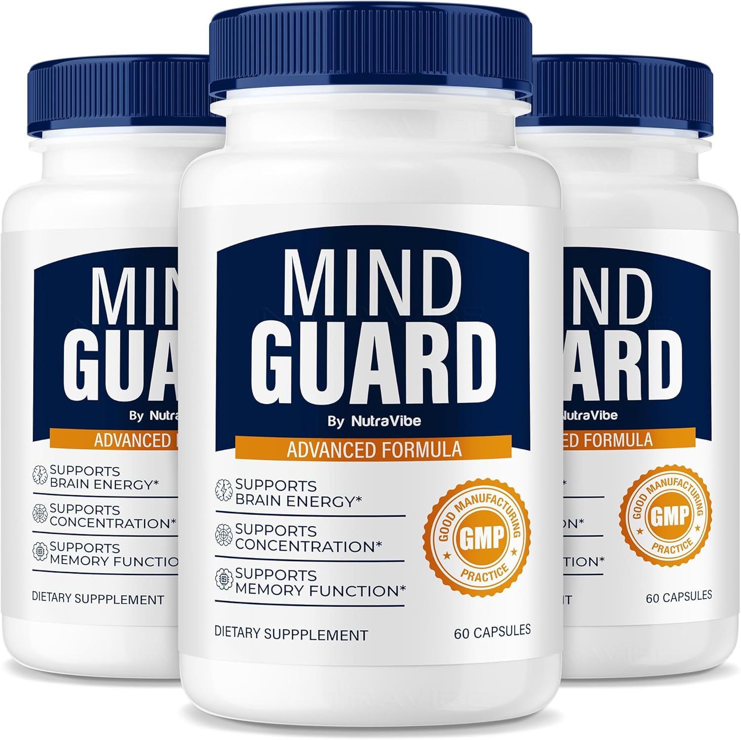 (3 Pack) Mind Guard – Daily Focus & Memory Support with Natural Blend for Sharp Thinking, Concentration & Recall | MindGuard Easy-to-Take Pills for Everyday Clean and Gentle Support (180 Capsules)
