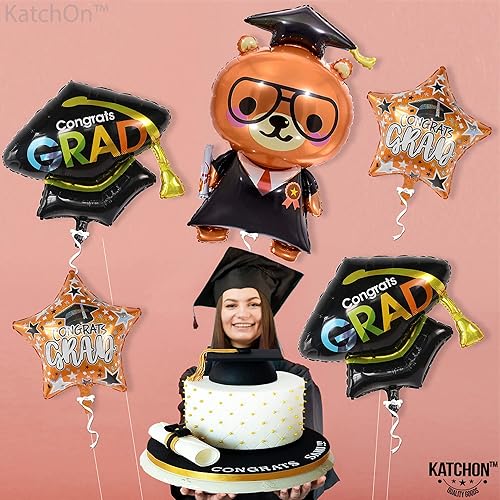 Miniatura 7 de KatchOn, Globos gigantes de graduación de jardín de infantes de 36 pulgadas, globos de graduación preescolar, decoraciones de gorra de graduación,