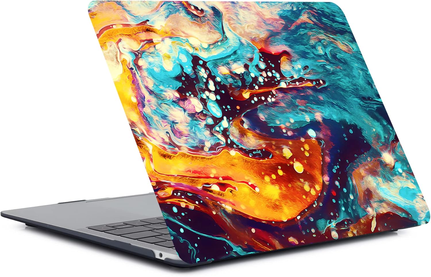 Laptop Case Compatible With New MacBook Pro 15 Inch 2019 2018 2017 2016 Release A1990 A1707 With Touch Bar and Touch ID, Plastic Hard Shell Cover & Keyboard Cover Skin - Colorful