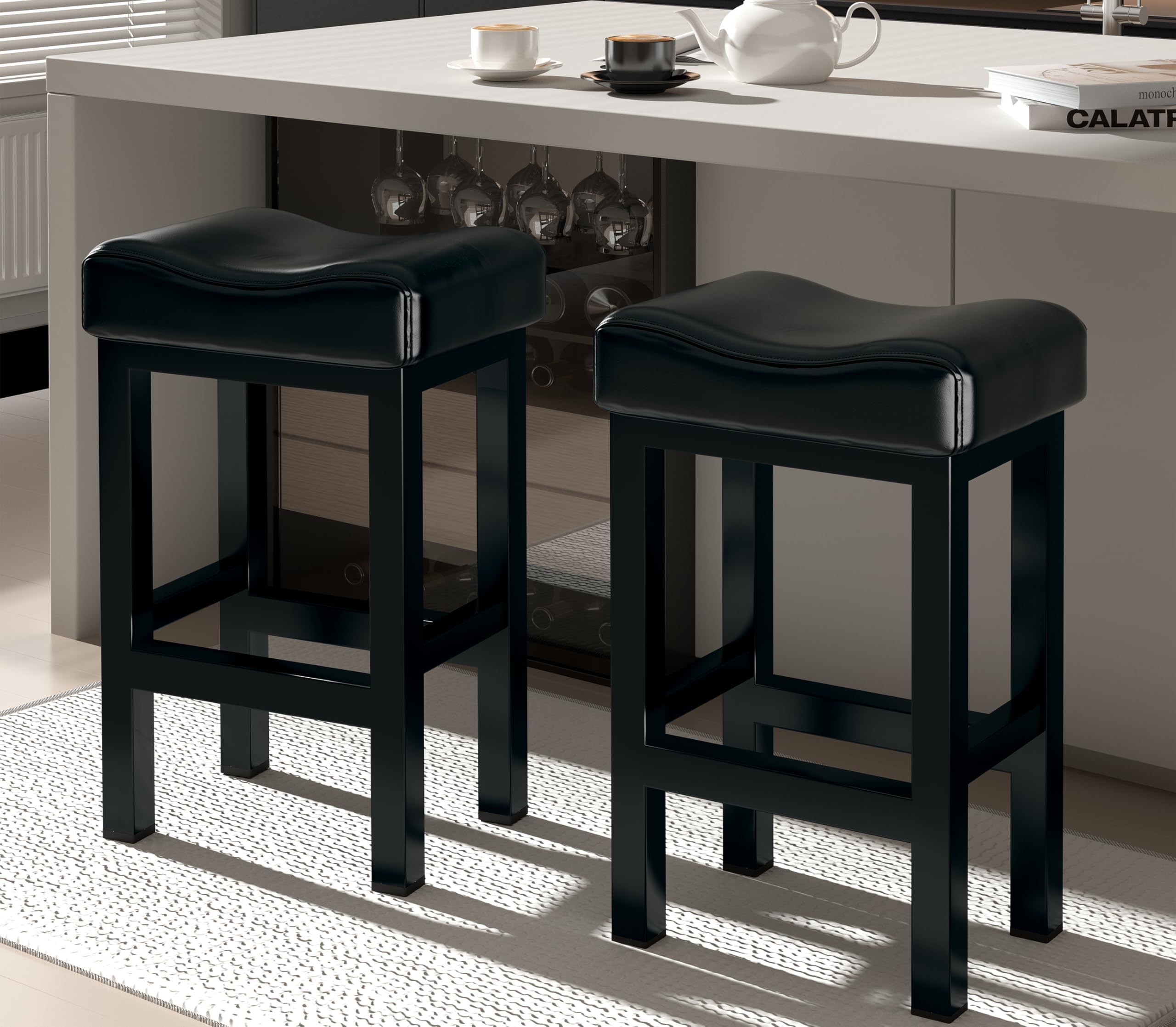 Counter Height Bar Stools, Set of 2