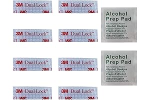 EZ Pass/I-Pass/Sun Pass/Toll Tag Clear Tape Mounting Kit - 8 Pcs (4 Sets)