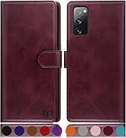 Vista 13 de SUANPOT Funda de piel tipo cartera para Samsung Galaxy S20 FE con bloqueo RFID, soporte para tarjetas de crédito, libro de folio con tapa de PU