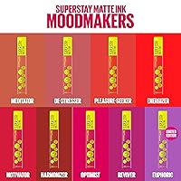 Vista 5 de Maybelline Super Stay Matte Ink Liquid Lip Color, colección de labiales Moodmakers, larga duración, maquillaje de labios a prueba de transferencia