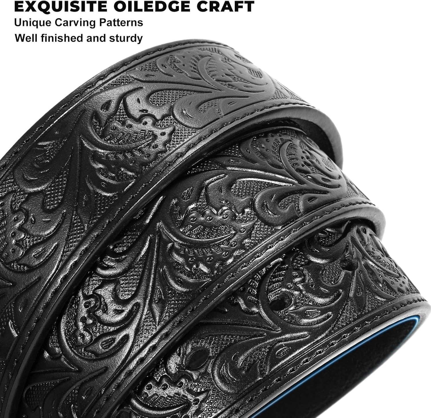 BELTROAD Western Leather Buckle Belt for Men Women Cowboy Cowgirl Mens Leather Belt for Jeans Christmas Men's Belt Gifts - Image 2