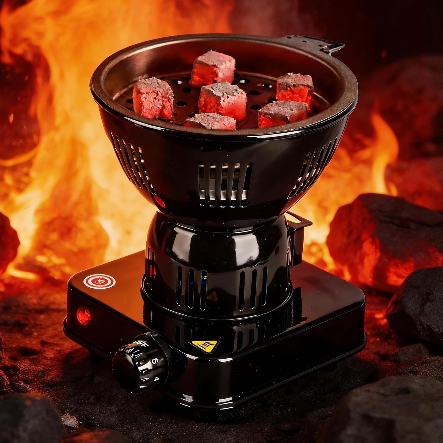 Multipurpose Electric Charcoal Burner, 800W Coal Burner Hot Plate Electric Stove Countertop Burner