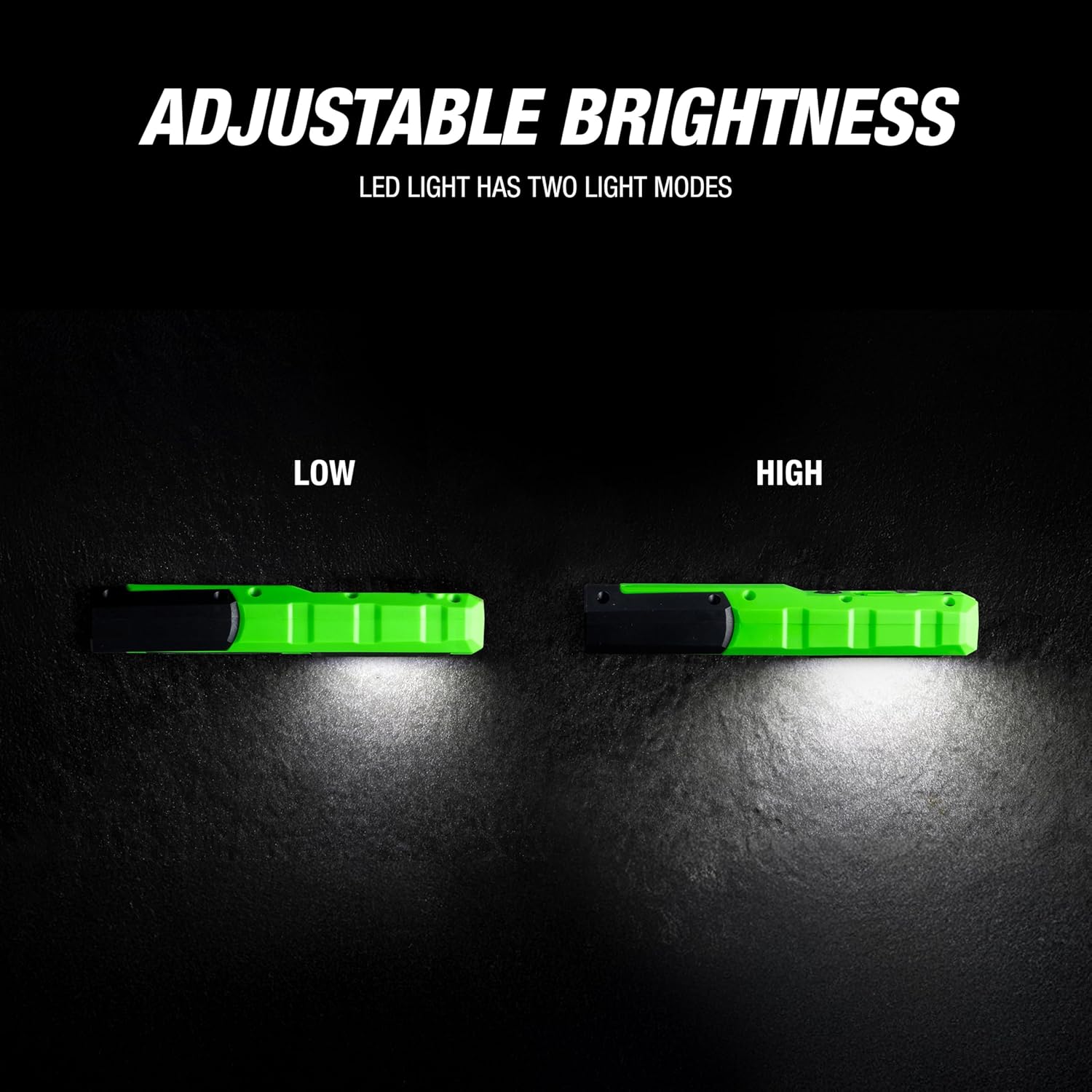 OEMTOOLS 32126 Dual Mode 7" LED Work Light, Stocking Stuffers, 600LM LED Flashlight, Magnetic Base, Gifts for Men, Rechargeable with USB Cable, Adjustable Brightness, Lights for Mechanics