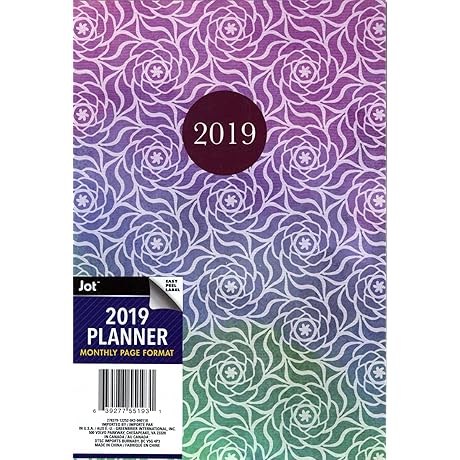 2019 Personal Monthly Planner/Calendar / Organizer - Monthly Page Format - v3