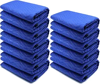XKMT- 11x Professional Blue Furniture Moving Packing Blanket/Ultra Thick 72"x80"/ Lift Shipping Supplies Secure Protecting Furniture Pads [P/N: ET-HOME004 X11PC-BLUE]