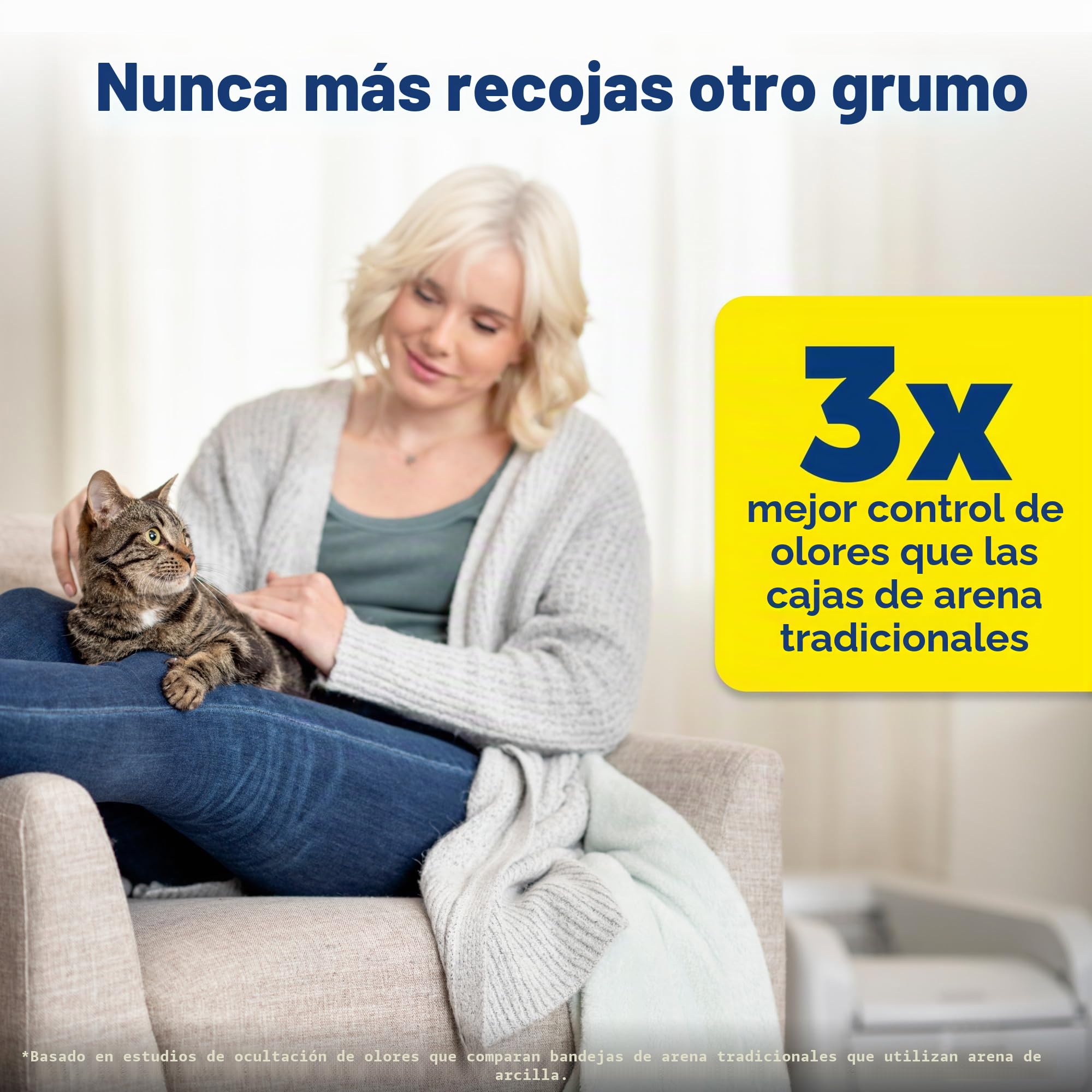 PetSafe ScoopFree - Caja de Arena autolimpiante para Arena aglutinante - Control Superior de olores - Nunca vuelvas a Recoger la Arena - para hogares con Gatos Individuales y múltiples