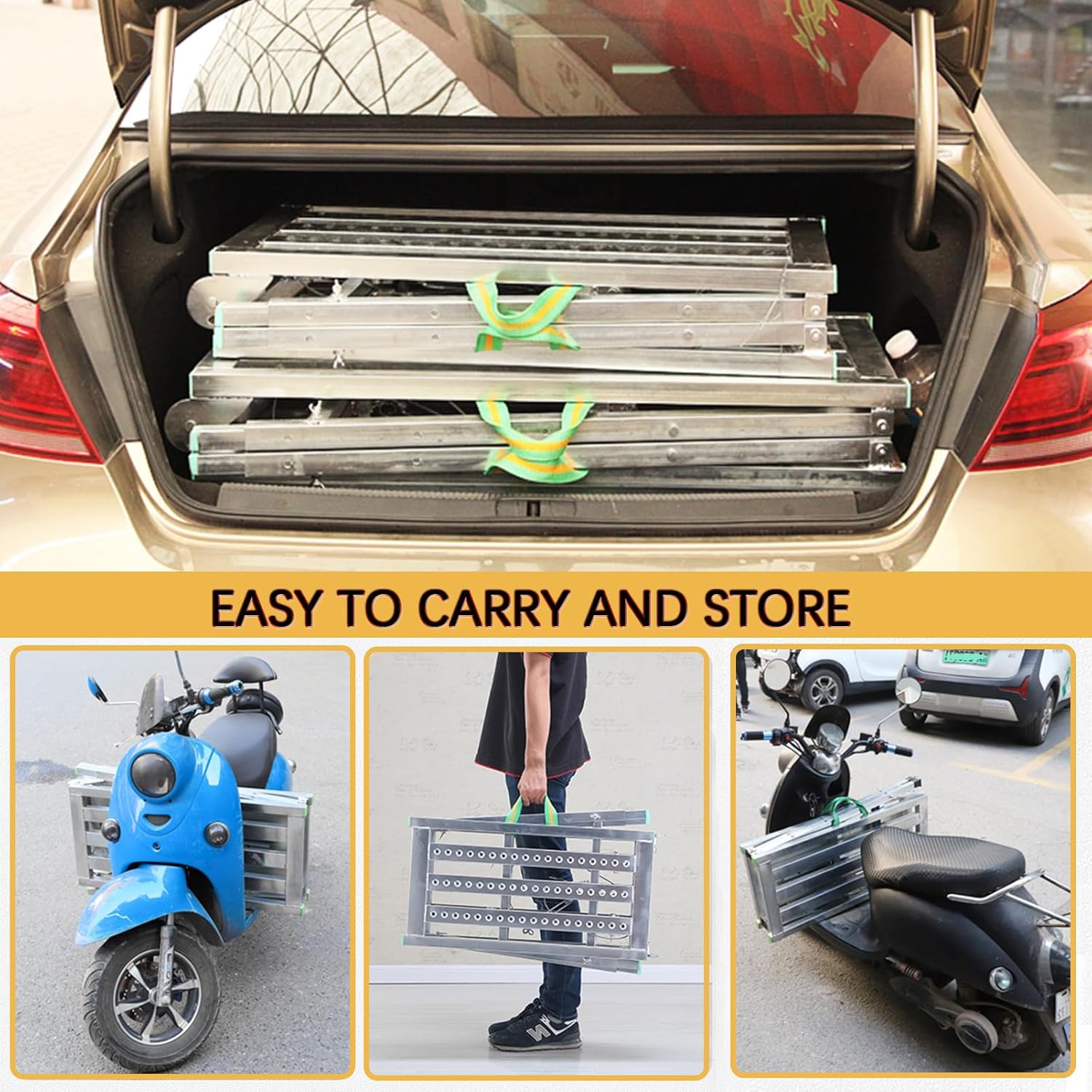 Scaffolding Work Platform, Portable Adjustable Height Ladders Stool, Multifunctional Folding Scaffolding Equipment, for Washing Vehicles, Cleaning, Painting, Decora(Size:200cm/78.7in,Color:W