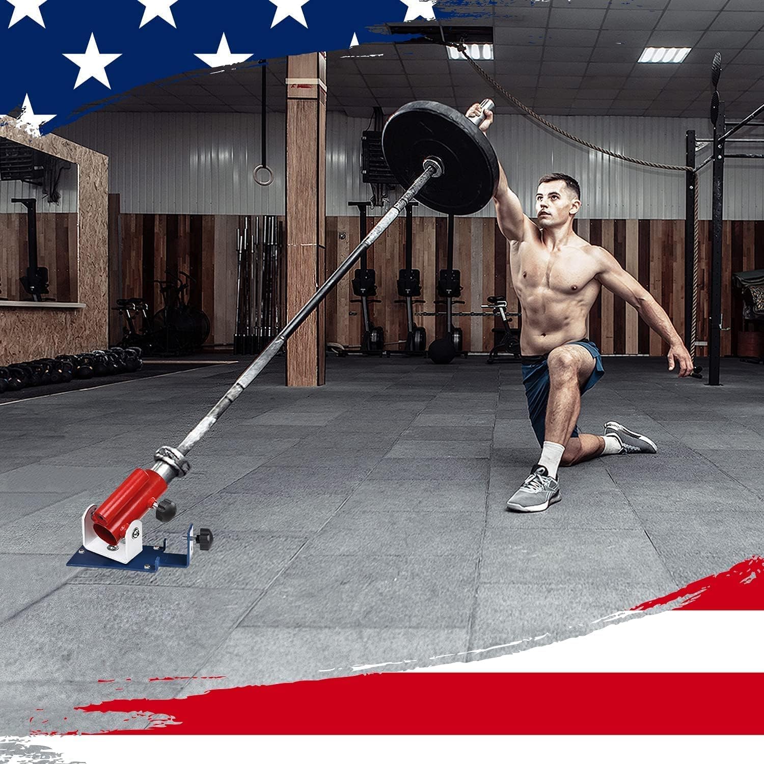 'Yes4All Deluxe T Bar Row Platform Landmine Attachments – Full 360° Swivel & Easy to Install – Fits 1'' Standard and 2'' Olympic Bars'