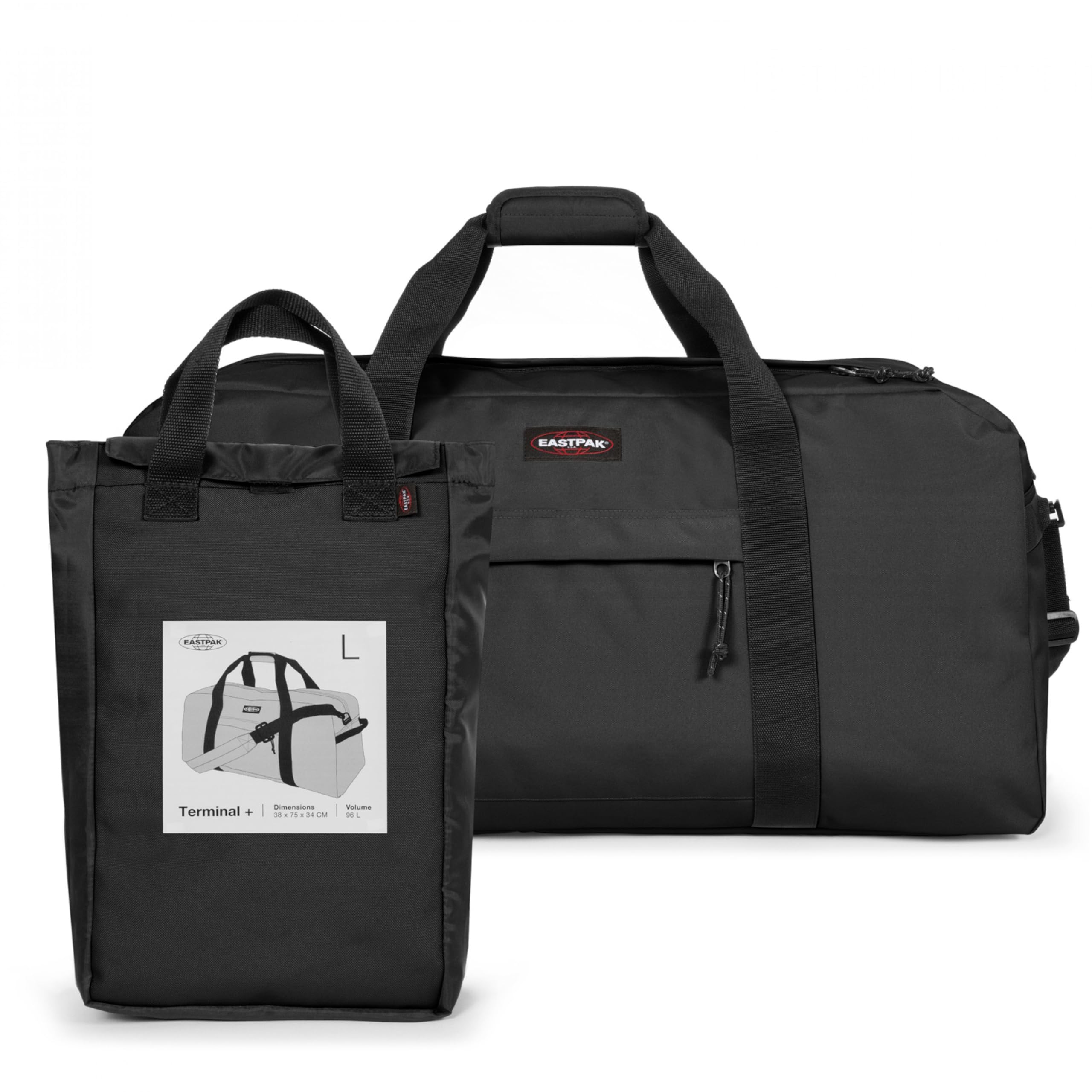 Eastpak TERMINAL + Reisetasche, 38 x 75 x 34 cm, 96 L - Black (Schwarz)