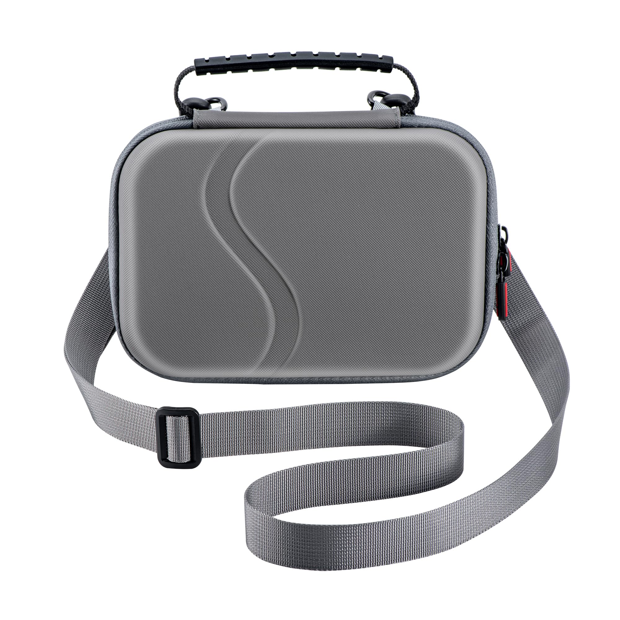 LEQTRONIQ DJI Osmo Mobile 8P Carrying Case | Hard EVA Storage Bag for OM8P Vlog Combo | Shockproof Protective Travel Case with Splash-Resistant PU Exterior & Adjustable Shoulder Strap-image-30