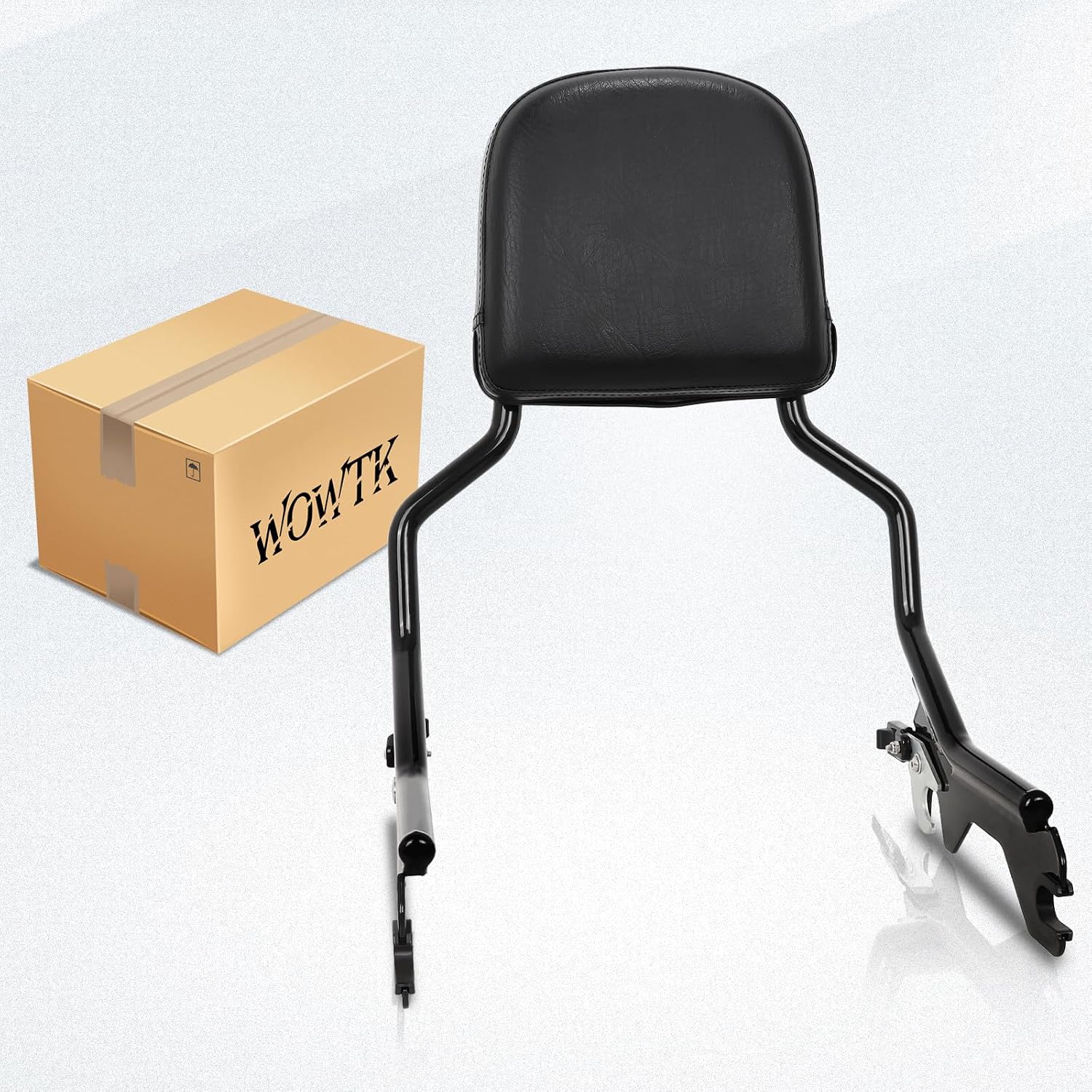 Sissy Bar Passenger Backrest Standard Height Pad for Harley Low Rider