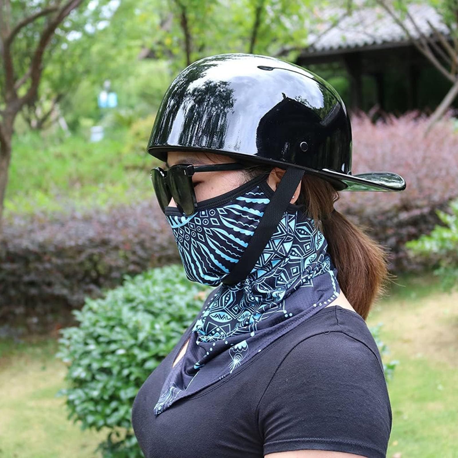 Mezzo Elmetto, retrò Casco Scodella Aperto Caschi da Moto Casco Faccia Aperta retrò Casco A Scodella Scooter Motorino Mezzo Elmetto Moto retrò ECE Omologato Cromwell Caschi