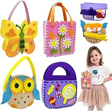 Cosysparks Sewing Kit for Kids, 4 Pack Felt Kit DIY DIY Sewing Creative Kit Funny DIY Educational Sewing Craft Gift with Sewing Tools for Girls