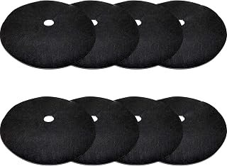 EBaokuup 8-Pack 24.5 Inch Tree Mulch Rings - Degradable Non-Woven Weed Barrier Mats for Root Protection & Weed Control