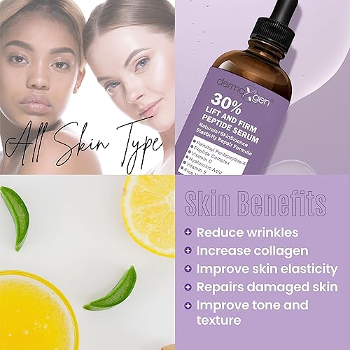 Miniatura 10 de 30% MATRIXYL 3000 + complejo de péptidos + vitamina C y E + ácido hialurónico, reduce las manchas solares, arrugas, fórmula orgánica