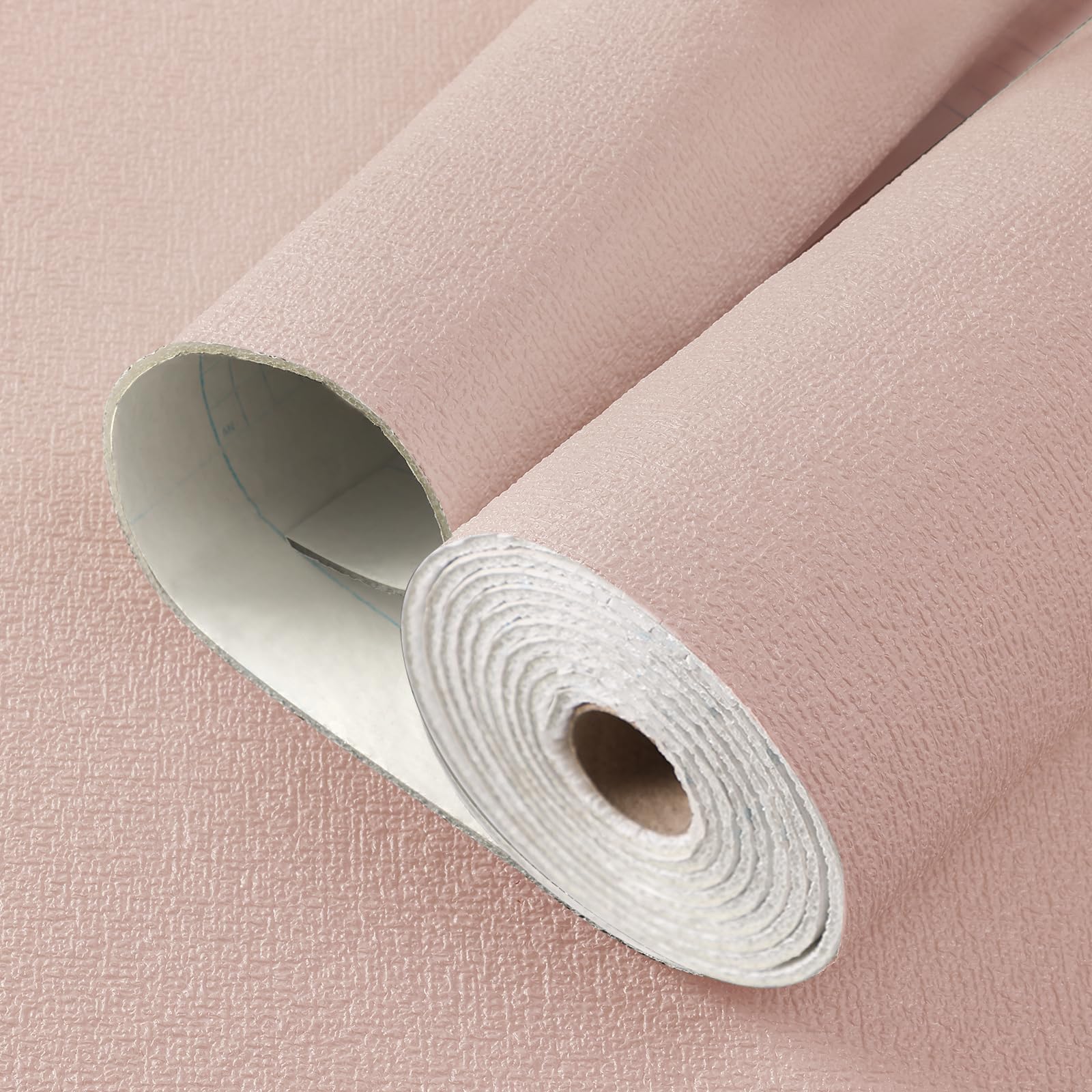 Anttyscar 3Roll Pink Thicken Self Adhesive Wallpaper Thermal Insulating Peel and Stick Wallpaper Waterproof Wall Panels Stick On Wall Covering Roll for Living Room, Removable Furniture Sticker — image 1