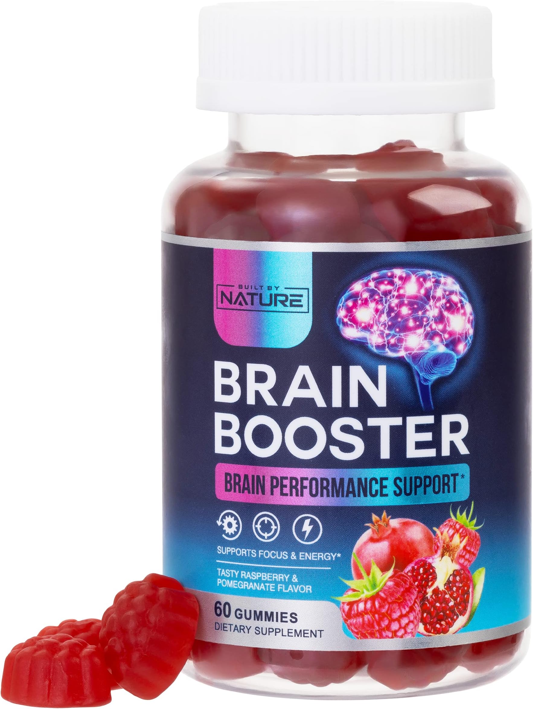 Best Gummies For Energy And Focus Amazon.com: Built by Nature Brain Booster Gummies Supplement - Memory