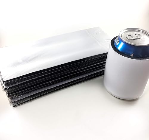 Miniatura 10 de Blanco Slap Can Cooler Blanks-Sublimation 3-5-10-20-50-100 paquetes de neopreno a granel (1)